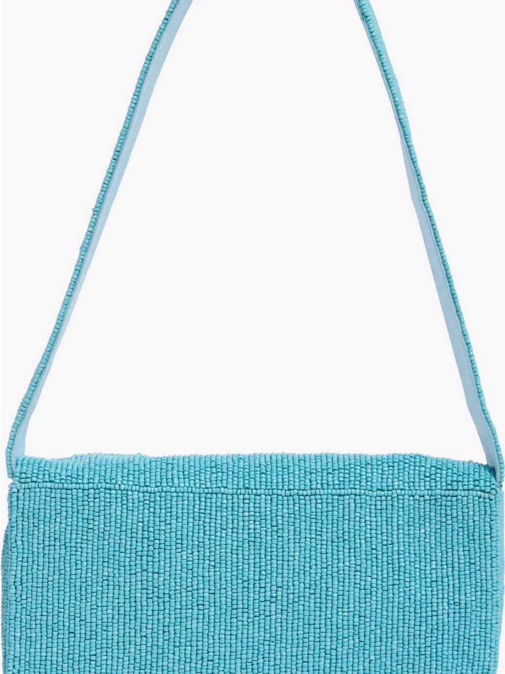 Beaded Flamingo Beach Scene Shoulder Bag - Picture 5 of 8